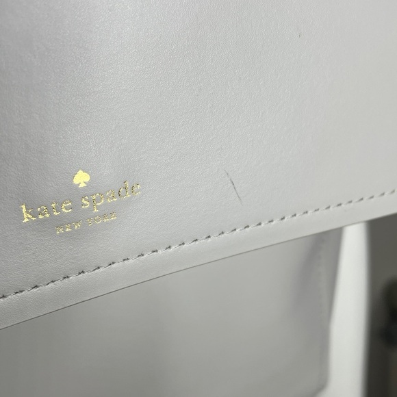 Kate Spade New York Somerville Road Megyn Light Gray Leather Backpack Bag main image 7
